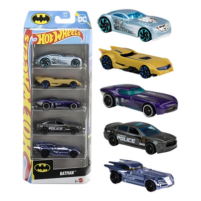Hot Wheels Batman Pack de 5 Autos