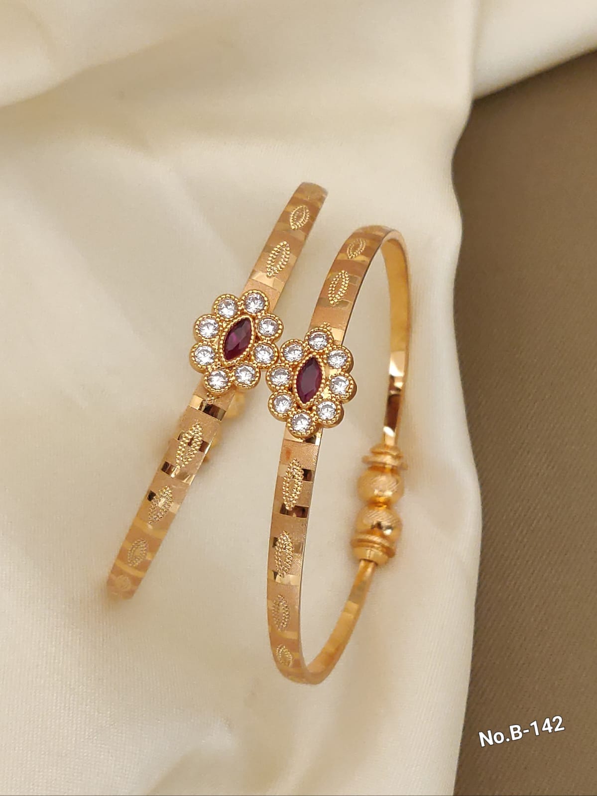Elegant Gold-Plated Bangles