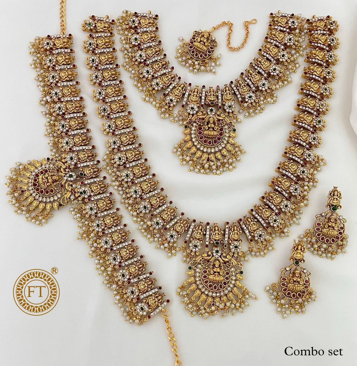 Traditional Indian Bridal Jewelry Combo Set