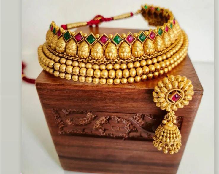 Traditional Gold Plated Necklace Set