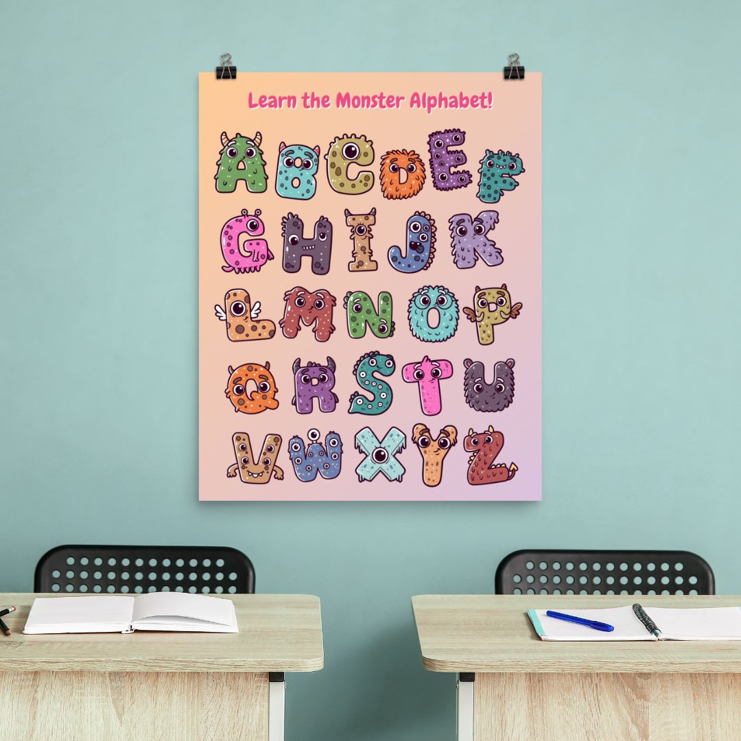 ABC Monster Poster
