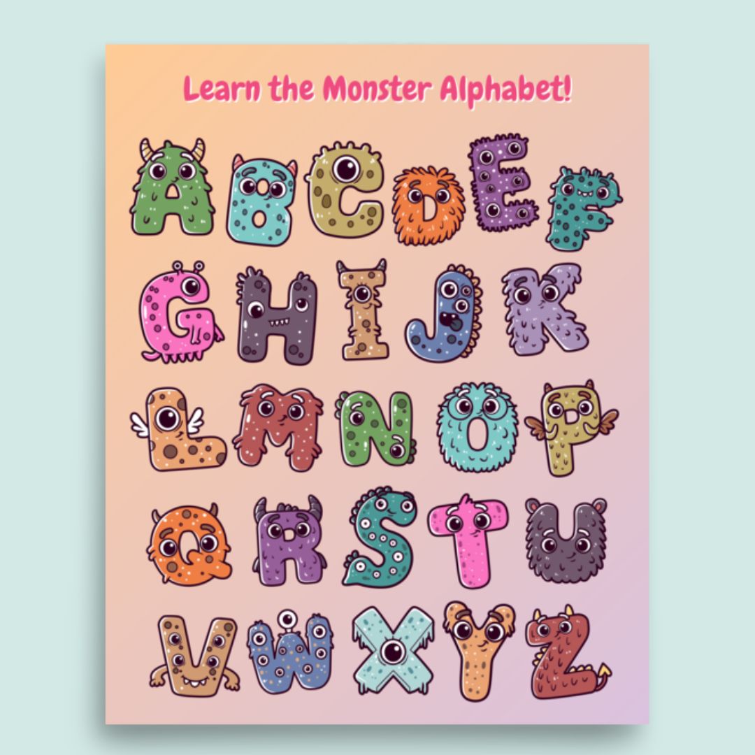 ABC Monster Poster