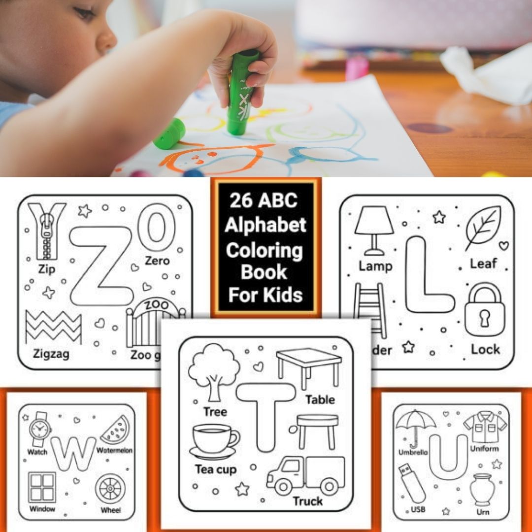 ABC Alphabet Coloring Pages for Kids