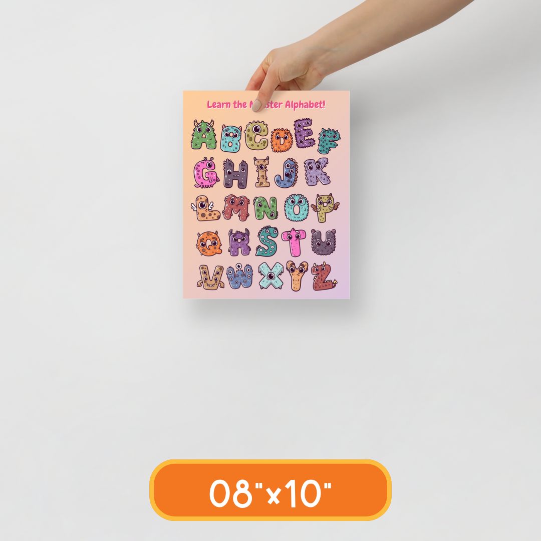 ABC Monster Poster