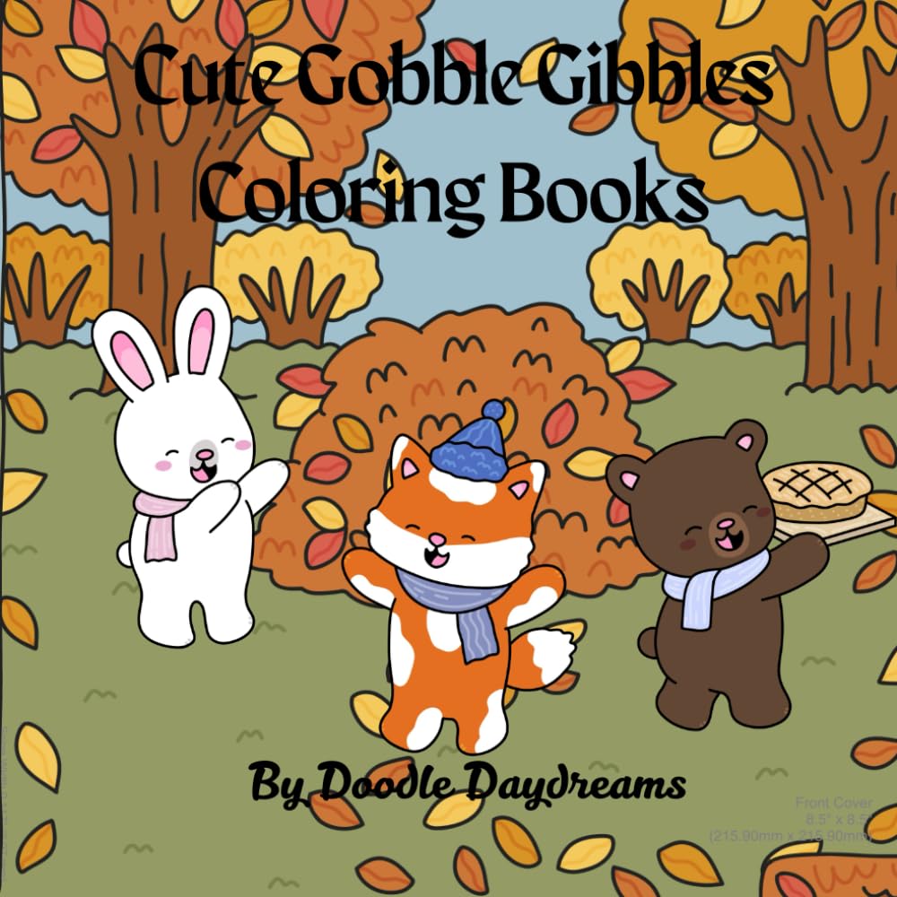 Cute Gobble Gibbles Coloring Books