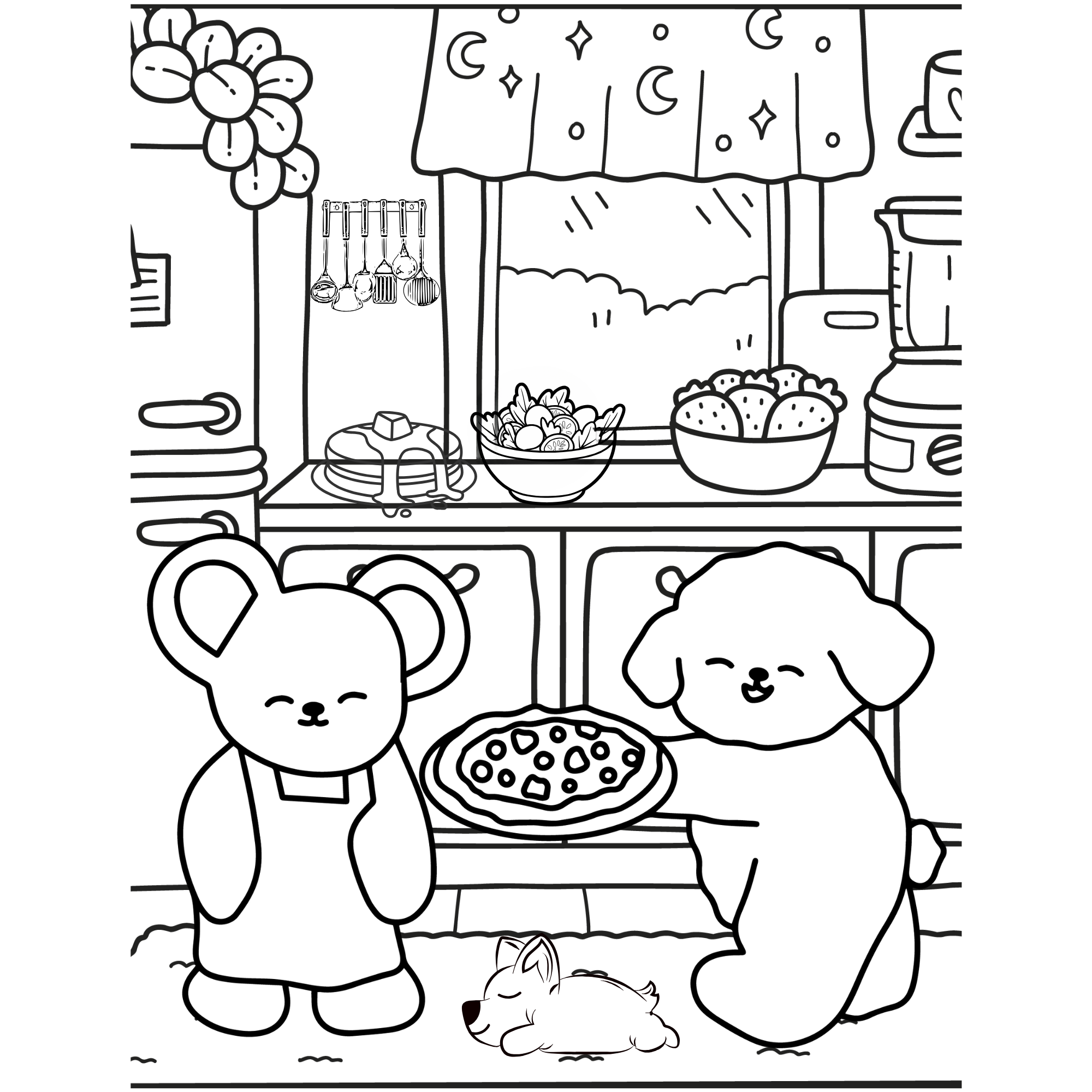 Cute Animal Coloring Book