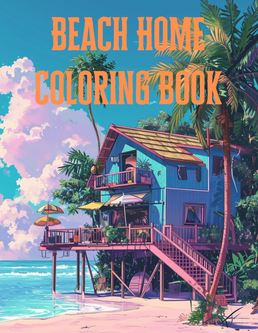 Beach Home Coloring Book
