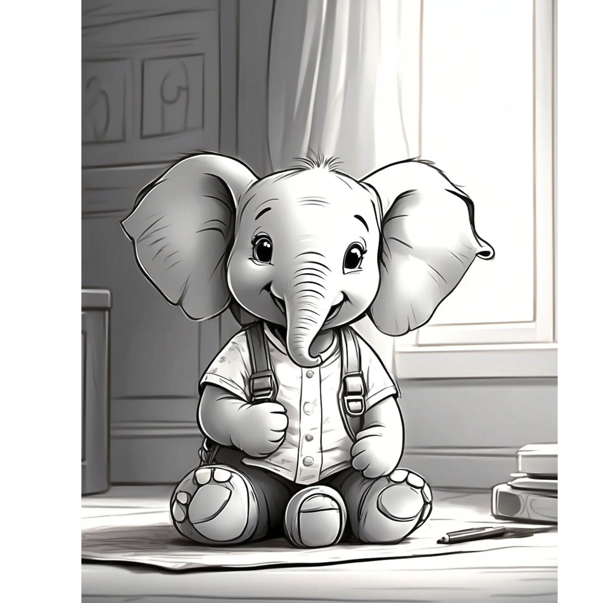 Abbey Elephant and Friends Coloring Book