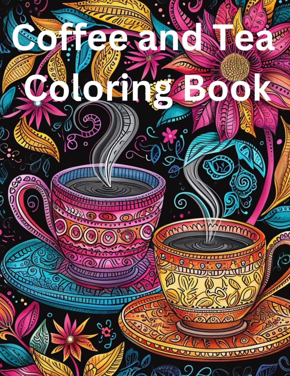 Coffee and Tea Coloring Book