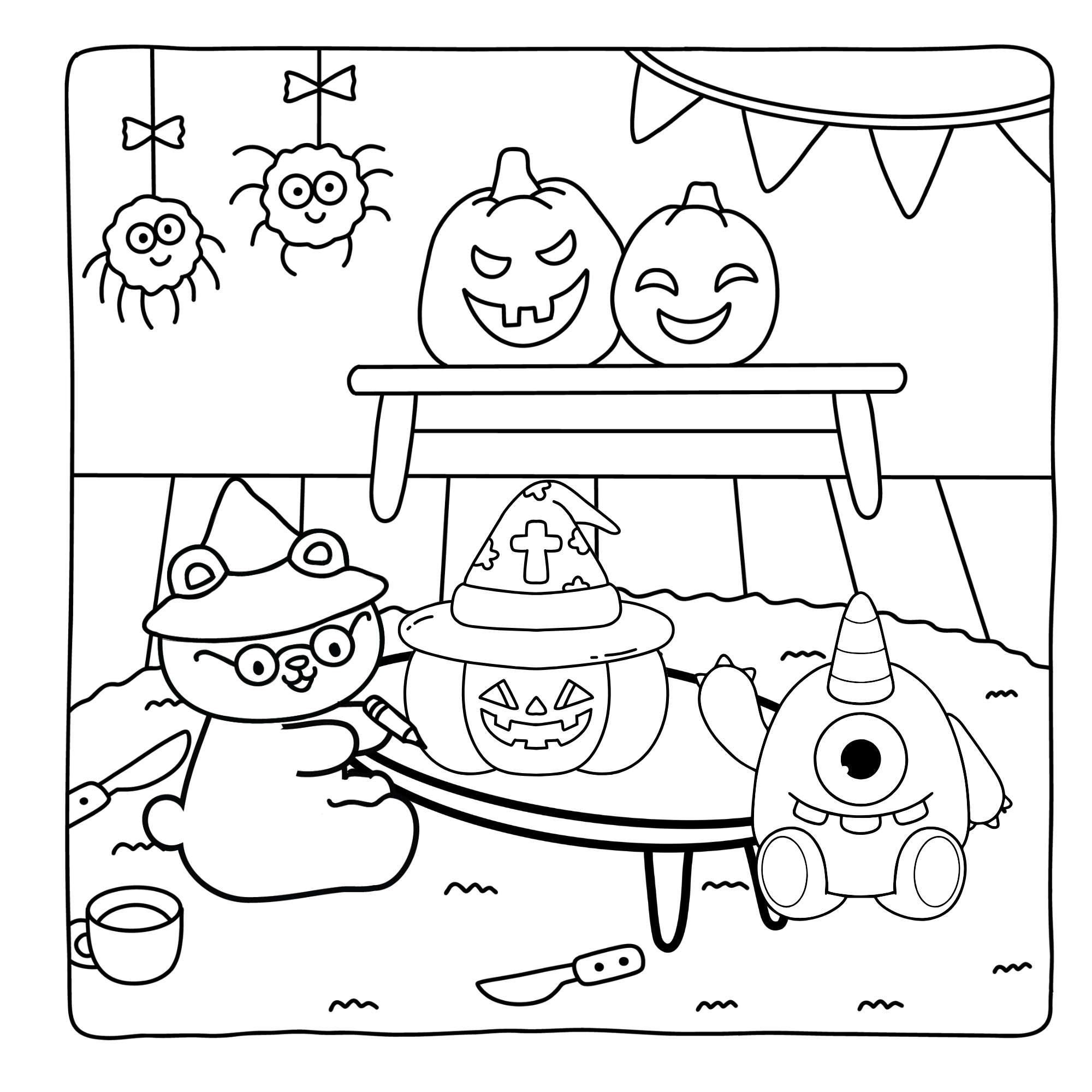 Midnight Cutie Coloring Book