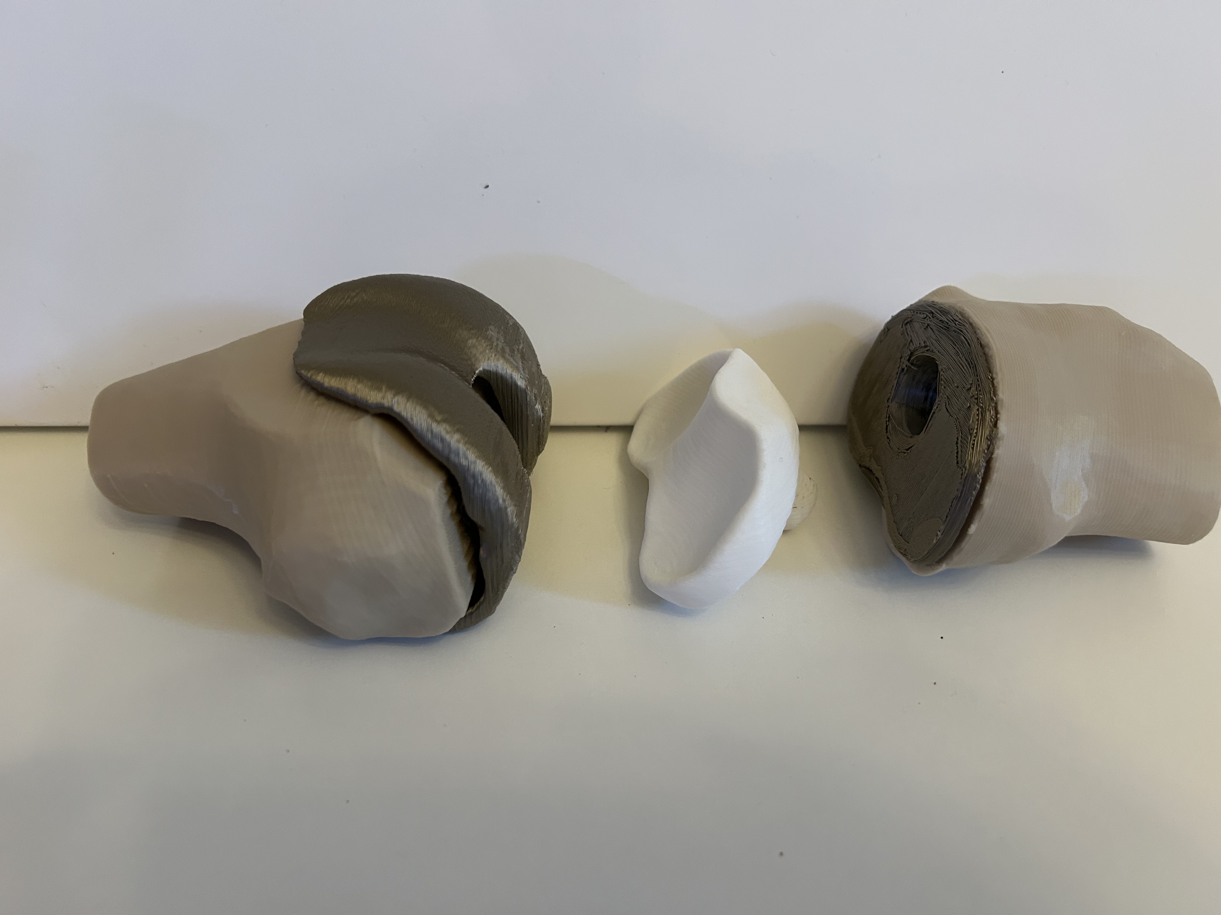 Modello 3D di protesi totale del ginocchio umano