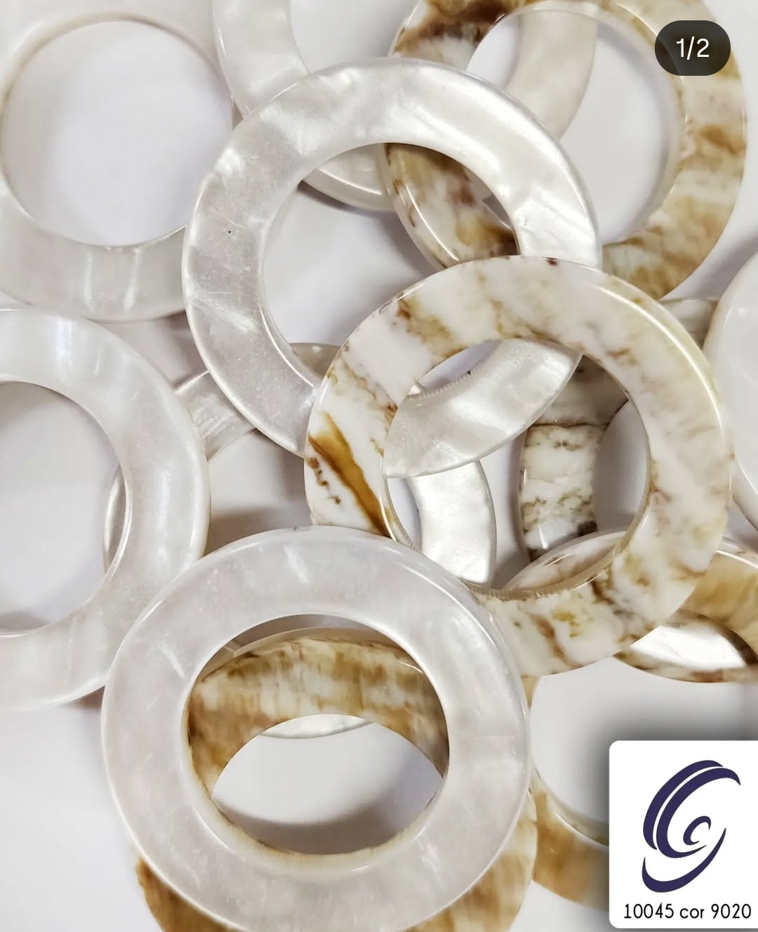 Argolas & Passadores + Botões para Moda Praia & Feminina