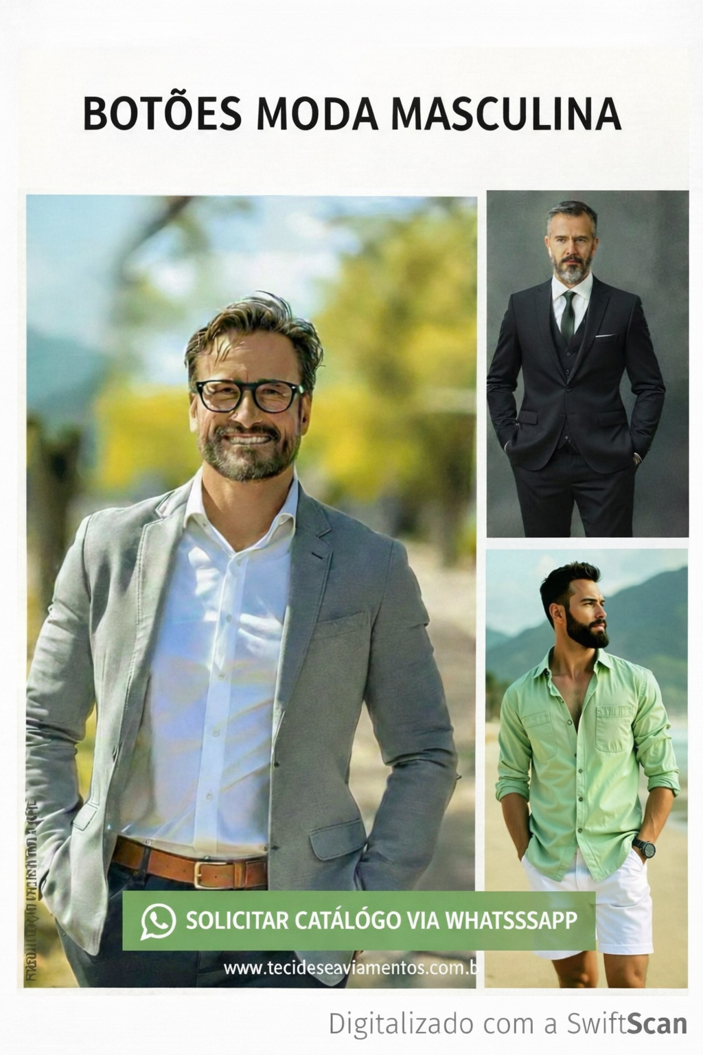 Botões Moda Masculina