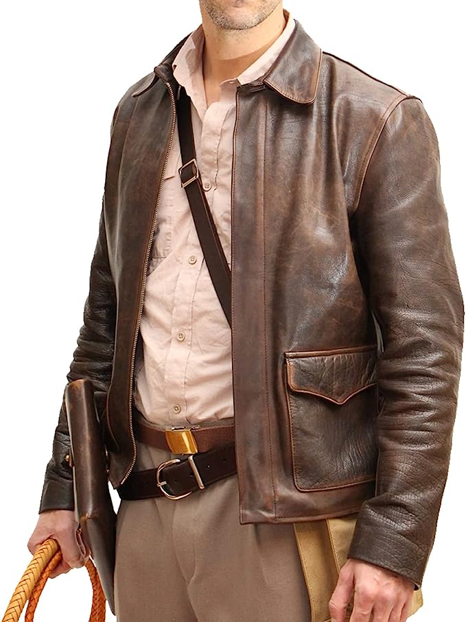 Brown Leather Adventure Jacket