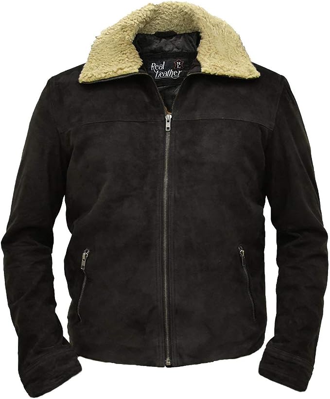Men's Shearling Lined Leather Jacket