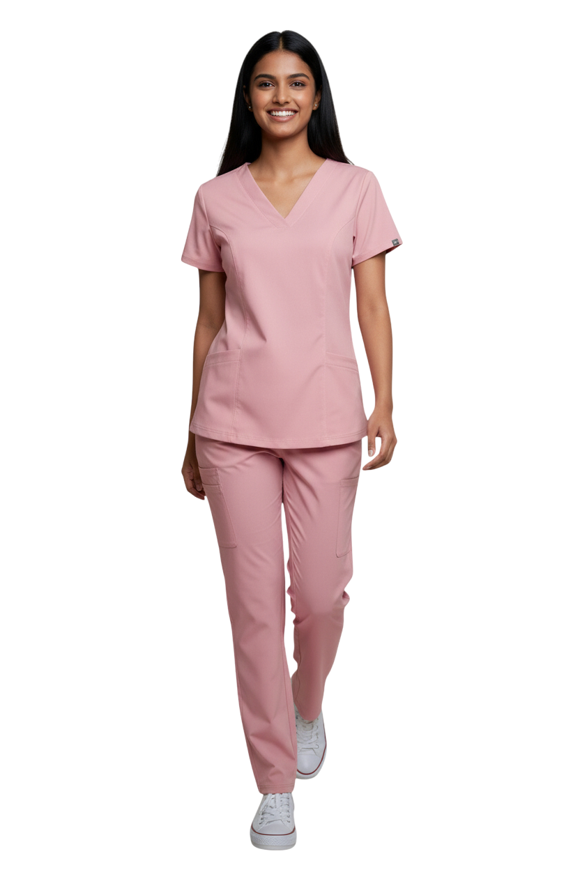 Uniforme quirurgico repelente rosa palo