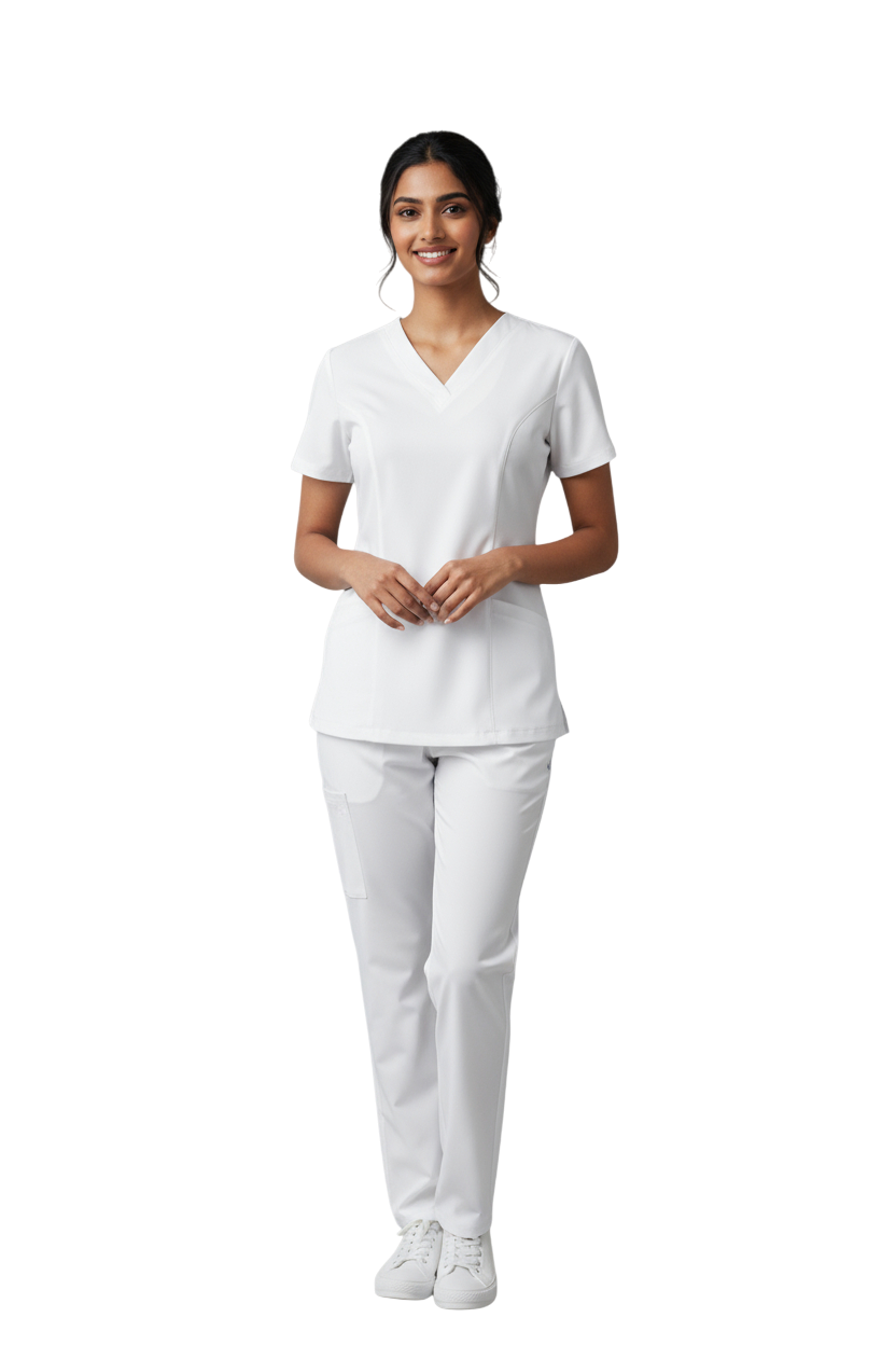 Uniforme médico blanco