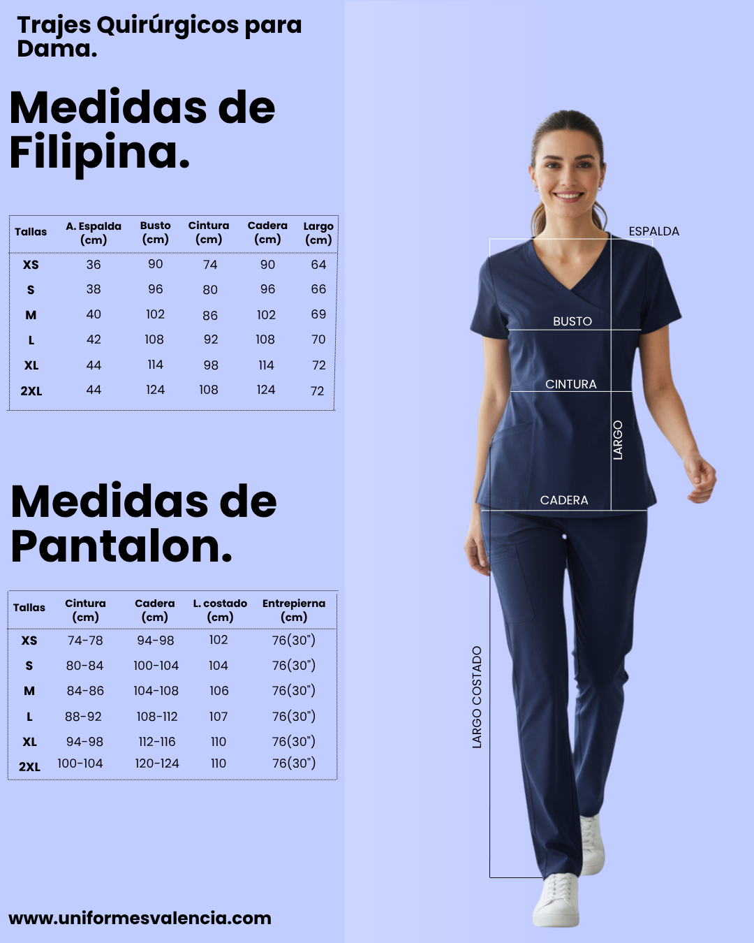 Conjunto de uniforme medico estilo cruzado