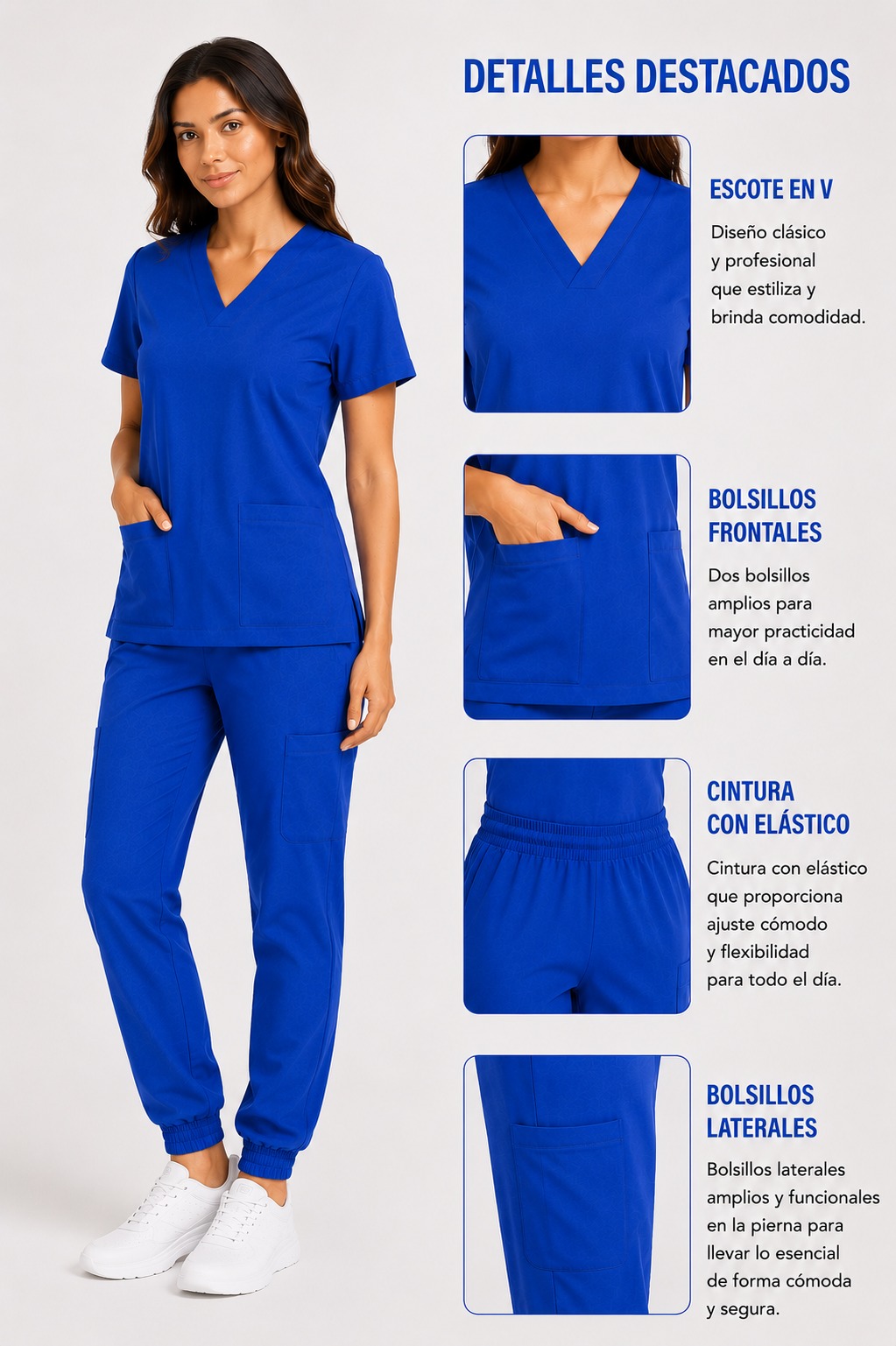 PIJAMA QUIRURGICA AZUL REY 
