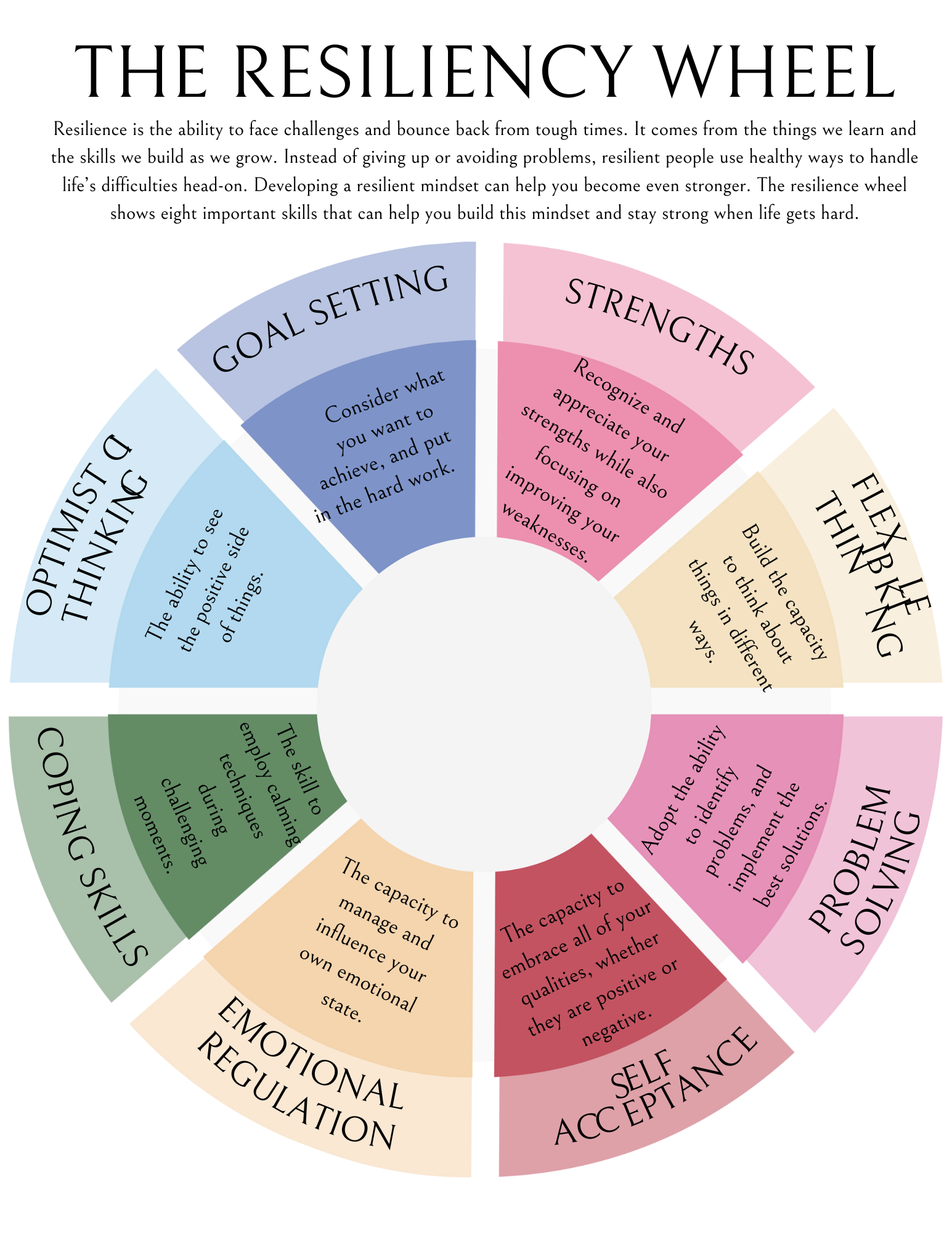 Emotional Resilience Wheel Workbook
