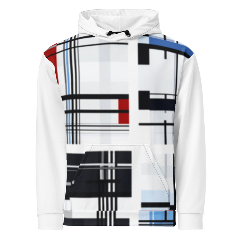 Modern Geometric Print Hoodie