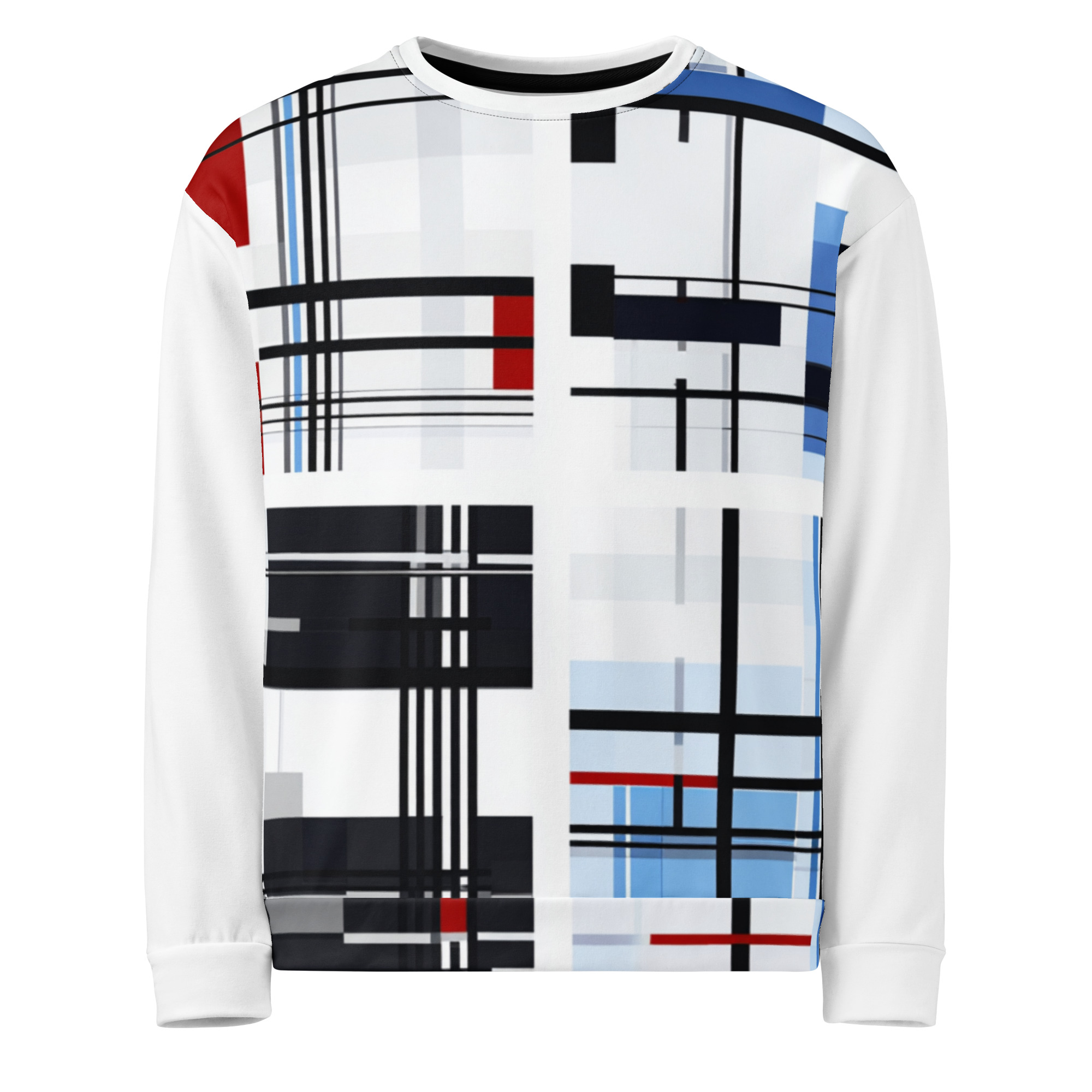 Geometric Pattern Long Sleeve Sweatshirt