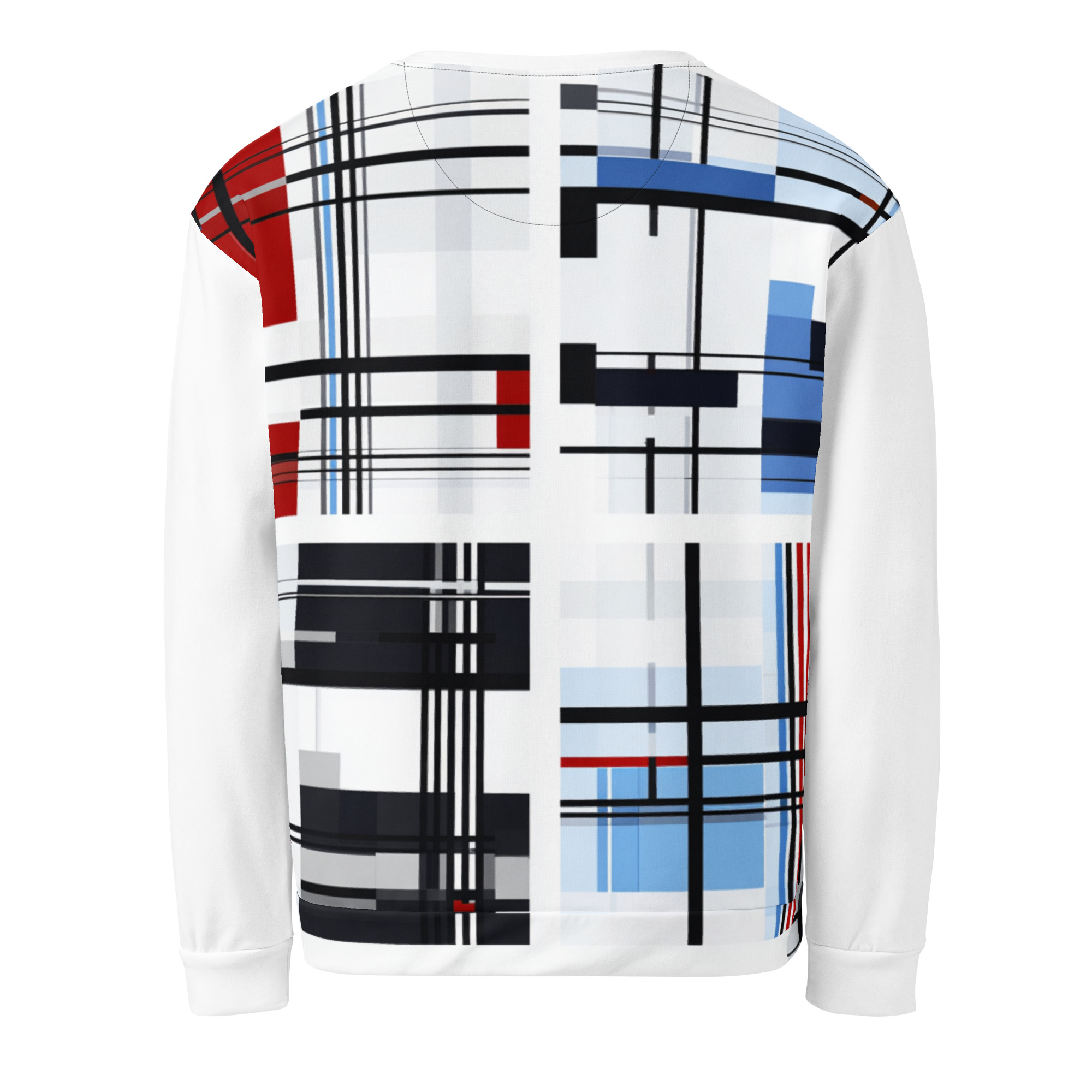 Geometric Pattern Long Sleeve Sweatshirt