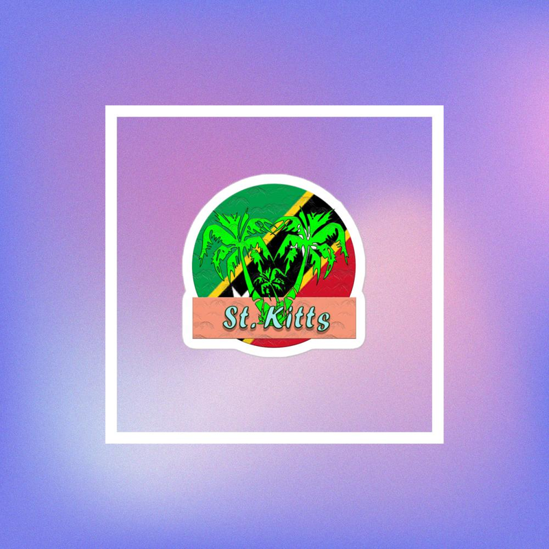 St. Kitts Bubble-free stickers