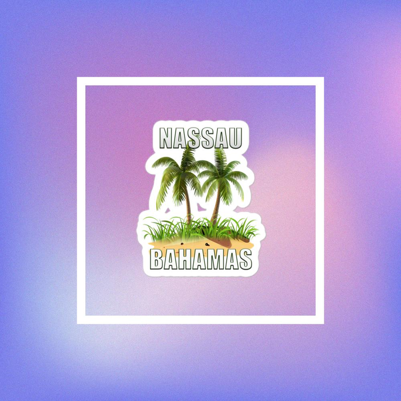 Nassau Bahamas Bubble-free stickers