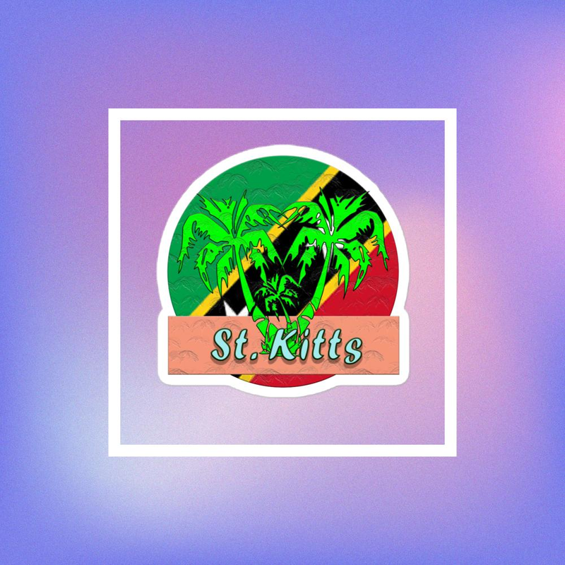 St. Kitts Bubble-free stickers
