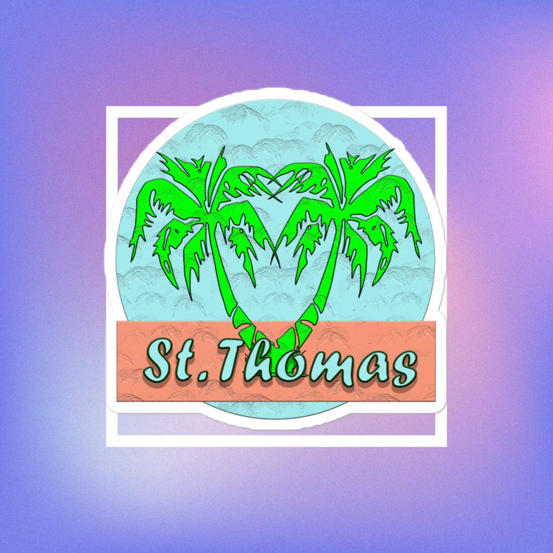 Bubble-free stickers St. Thomas