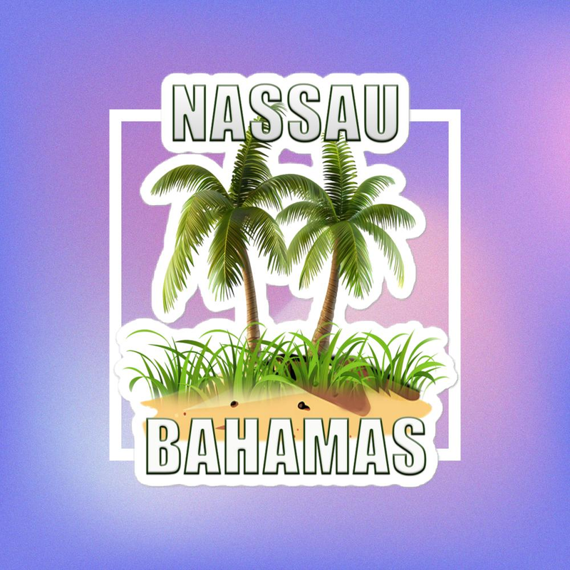 Nassau Bahamas Bubble-free stickers