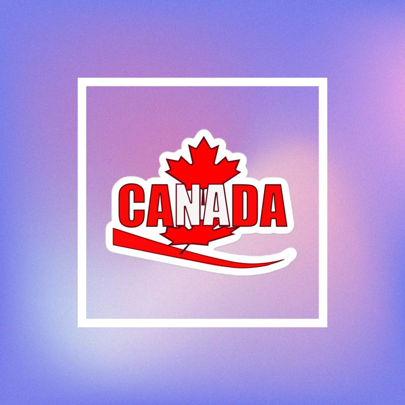 Canada Bubble-free stickers