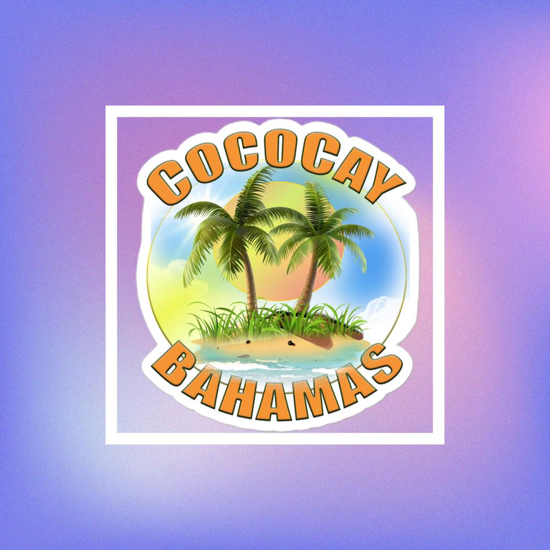 Coco Cay Bubble-free stickers