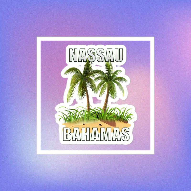 Nassau Bahamas Bubble-free stickers