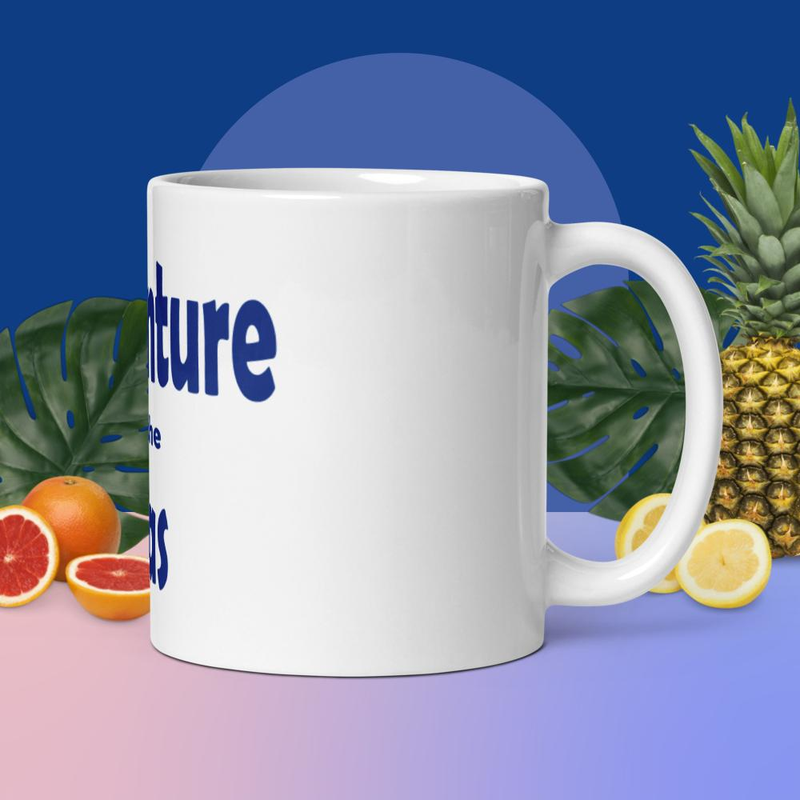 Adventure of the Seas White glossy mug