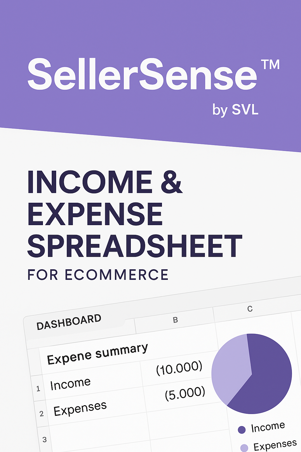 SellerSense™ – Income & Expense Spreadsheet for eCommerce Sellers