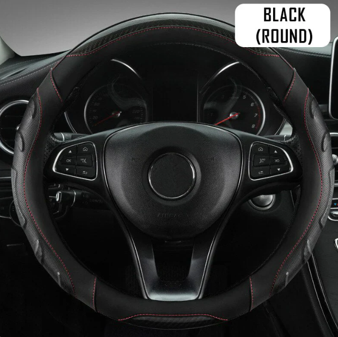 Car Steering Wheel Covers Universal Fit, Silaz Breathable Anti Slip Leather