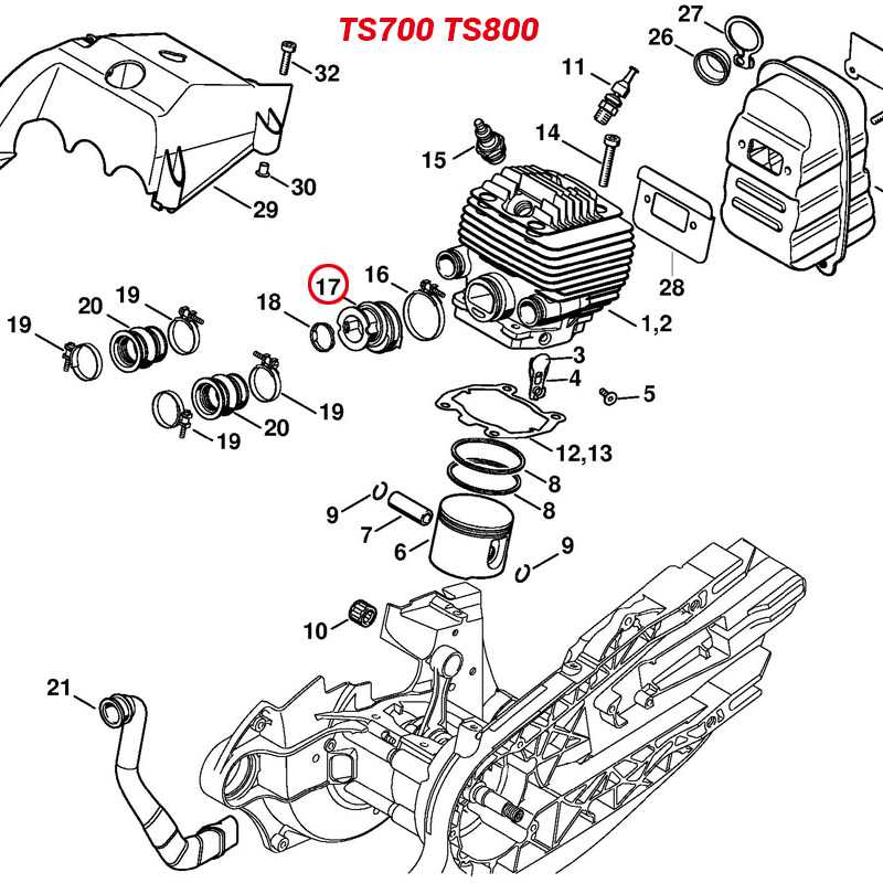 Non-Genuine Intake Manifold for Stihl TS400, TS700,ts800c, TS800 Concrete Cut Off Saw Replaces 4223-141-2200