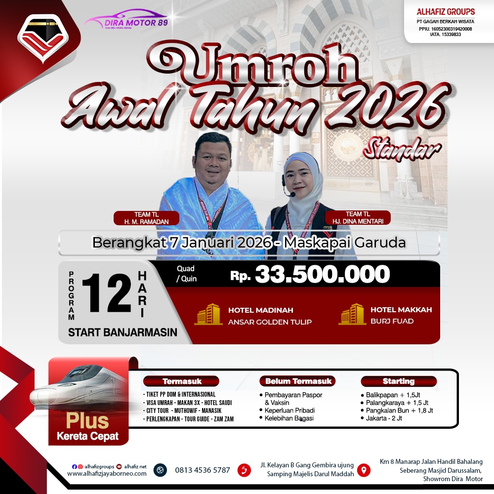 Paket Umroh Awal Tahun 2026 Paket Standar