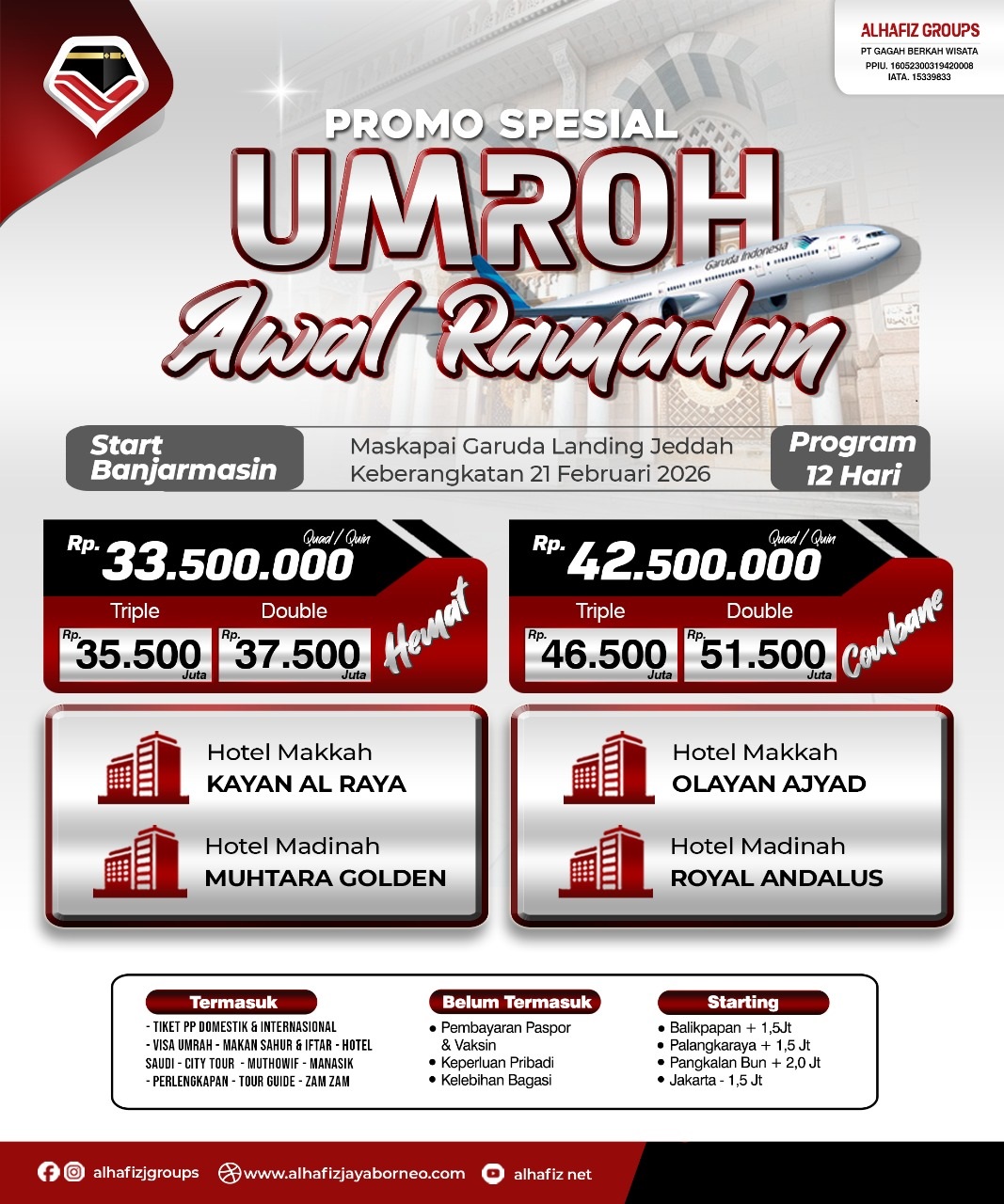 Paket Umroh Awal Ramadhan
