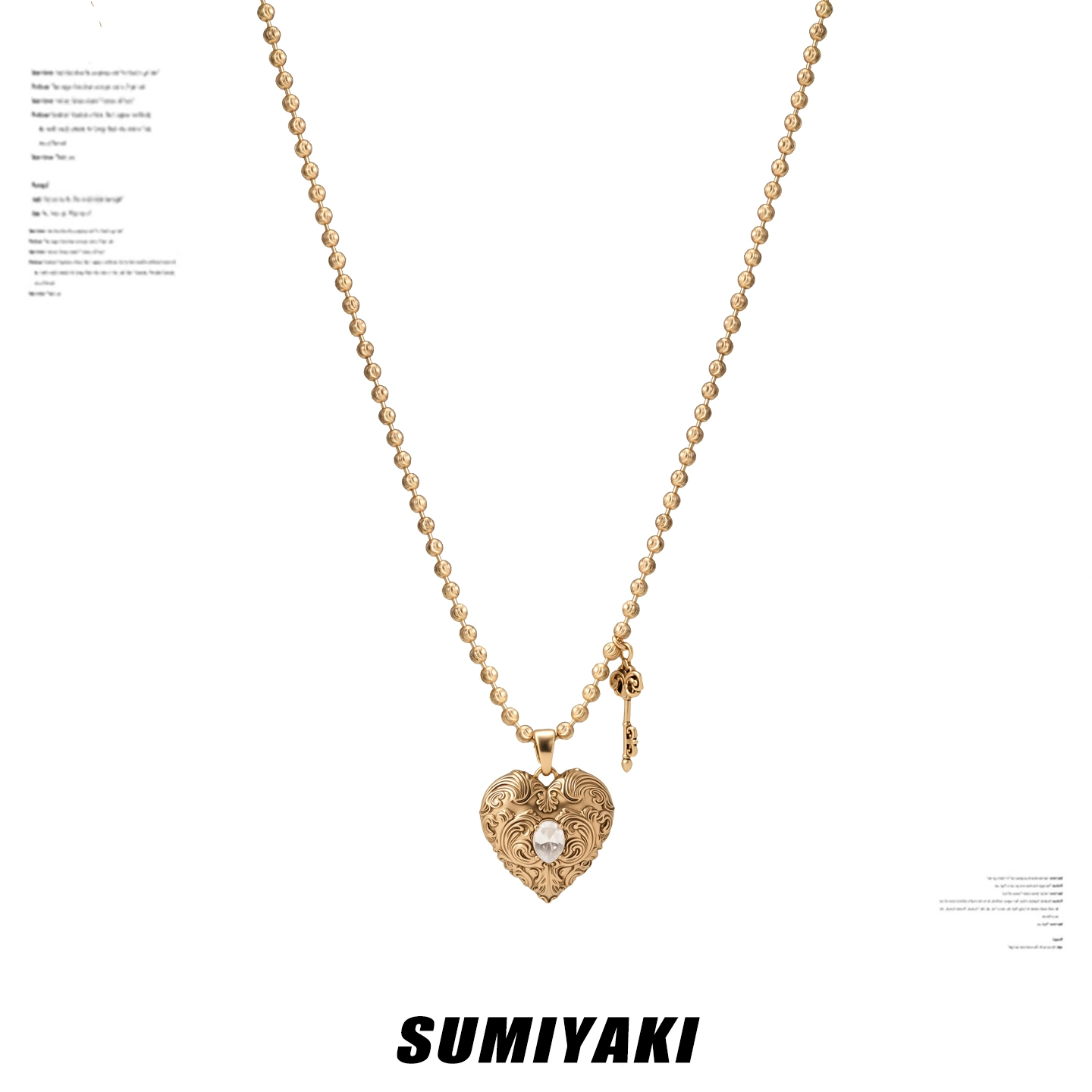 Vintage Heart Locket Necklace