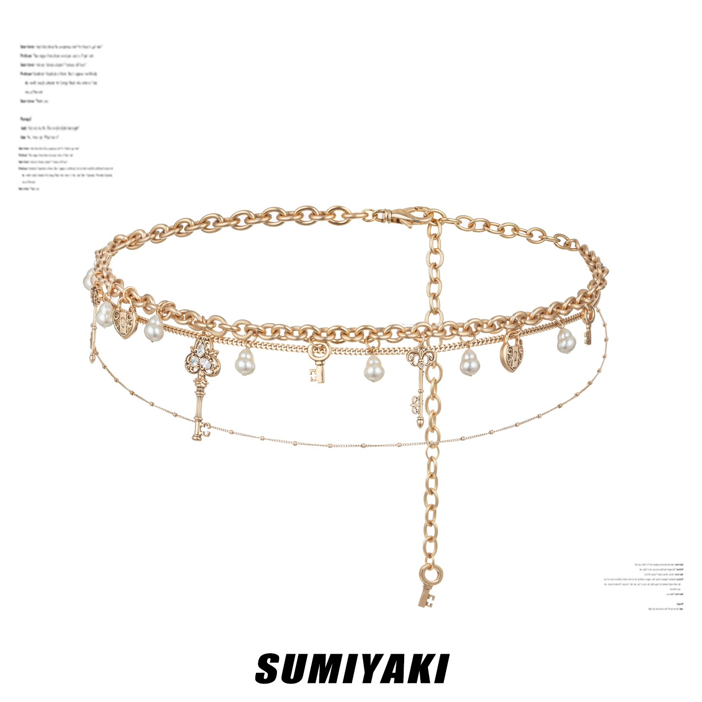 Vintage Key Charm Belt