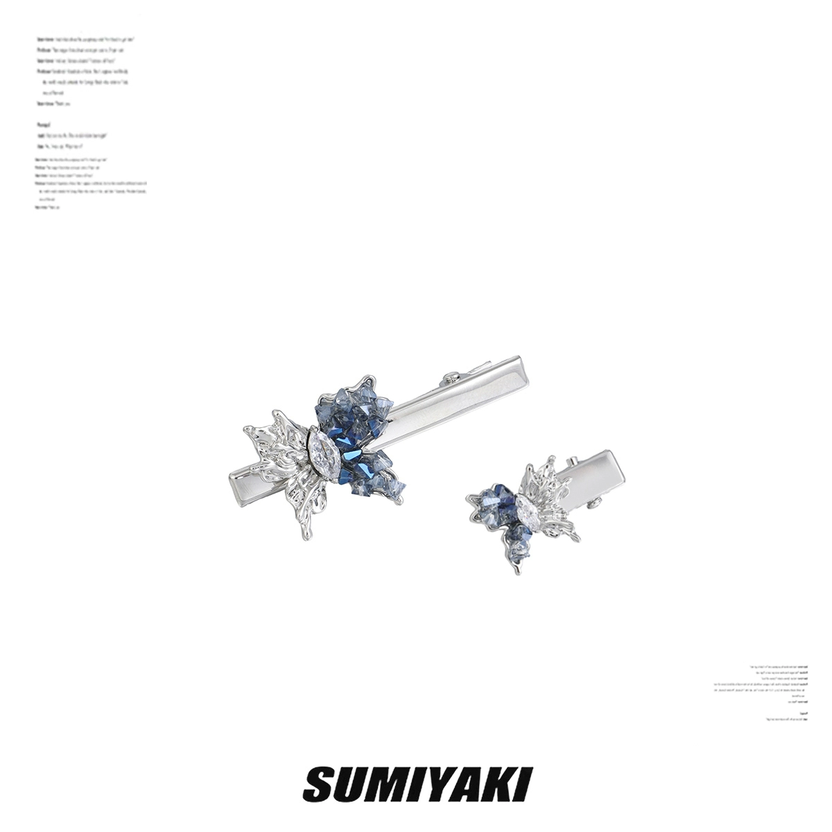 Glacial Butterfly Hair Clip