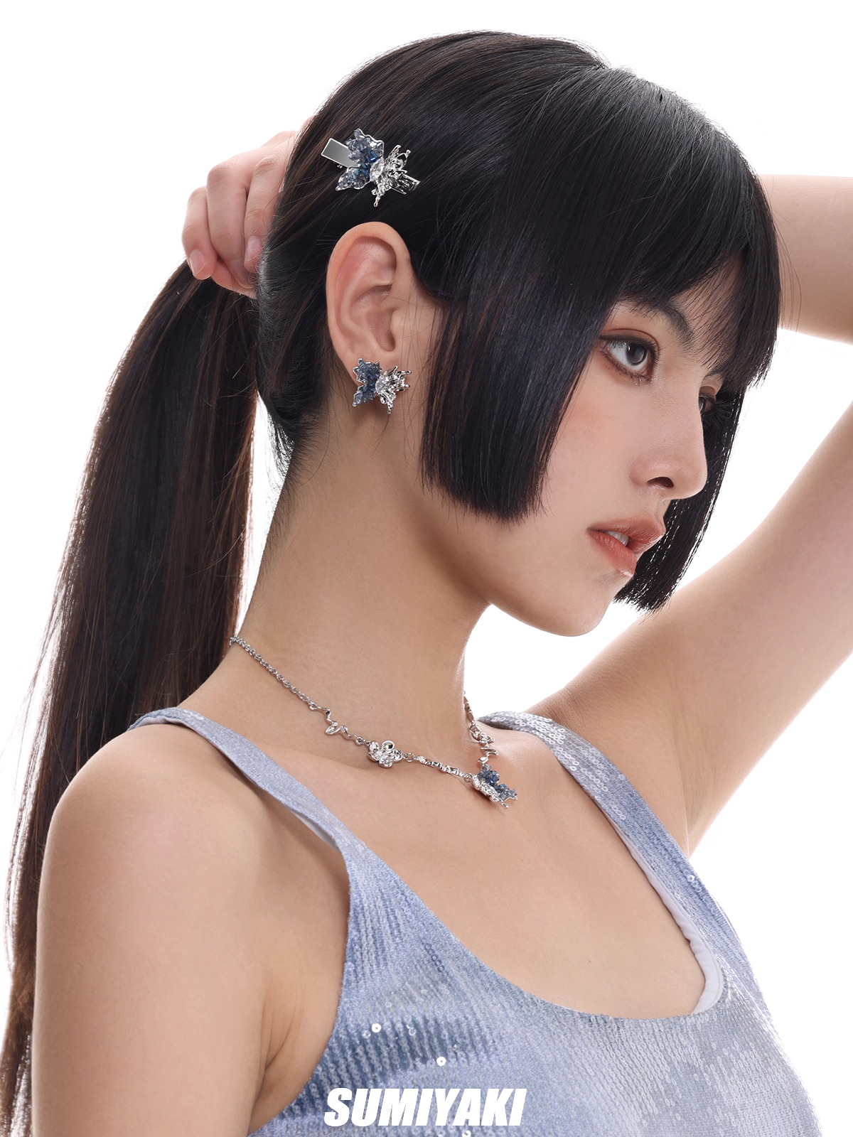 Glacial Butterfly Hair Clip