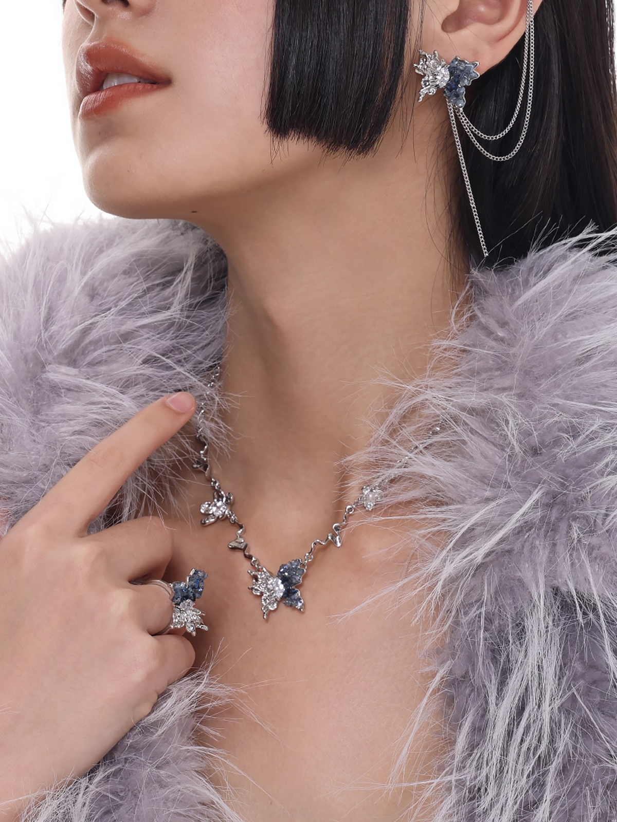 Glacial Butterfly Flora Charm