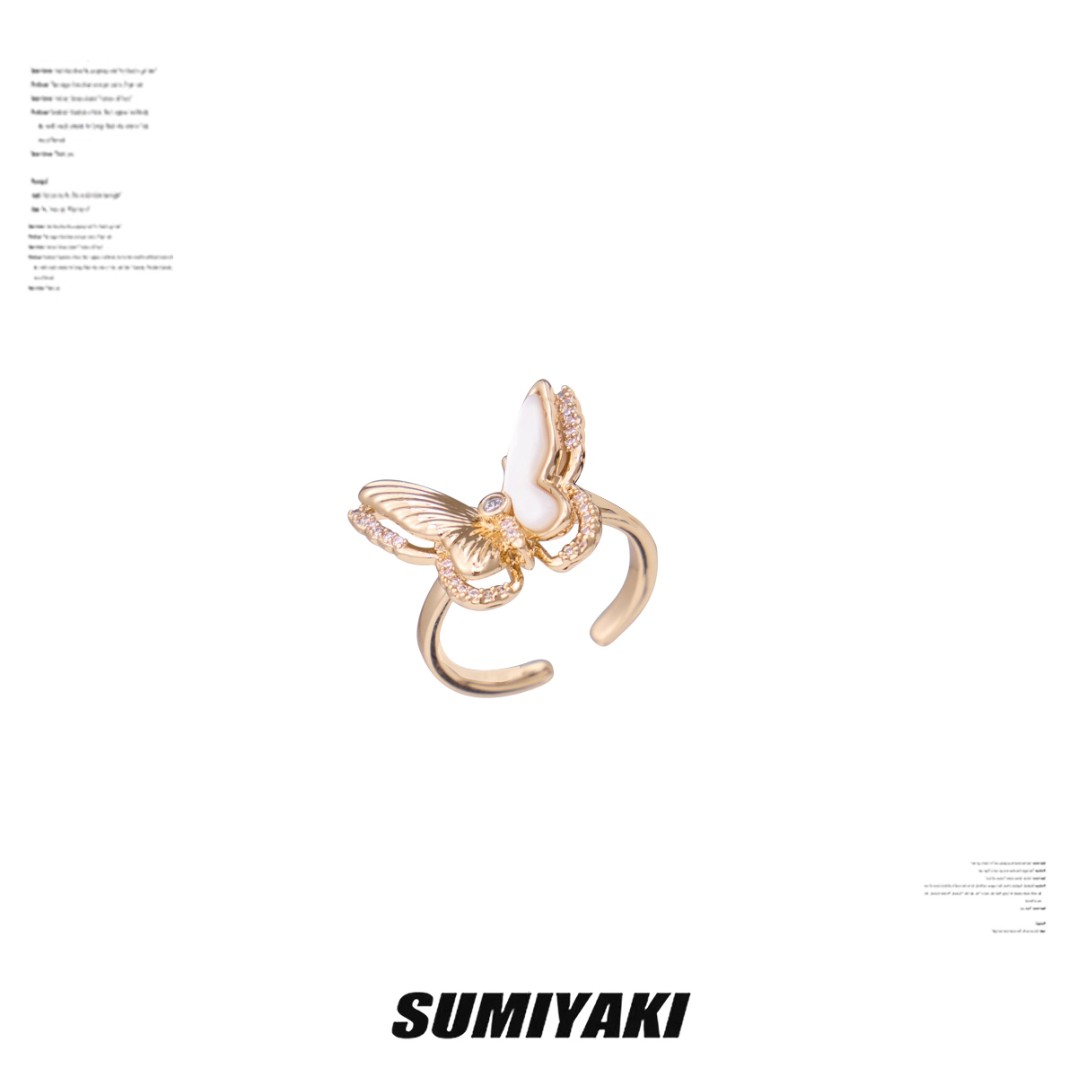 Golden Butterfly Ring