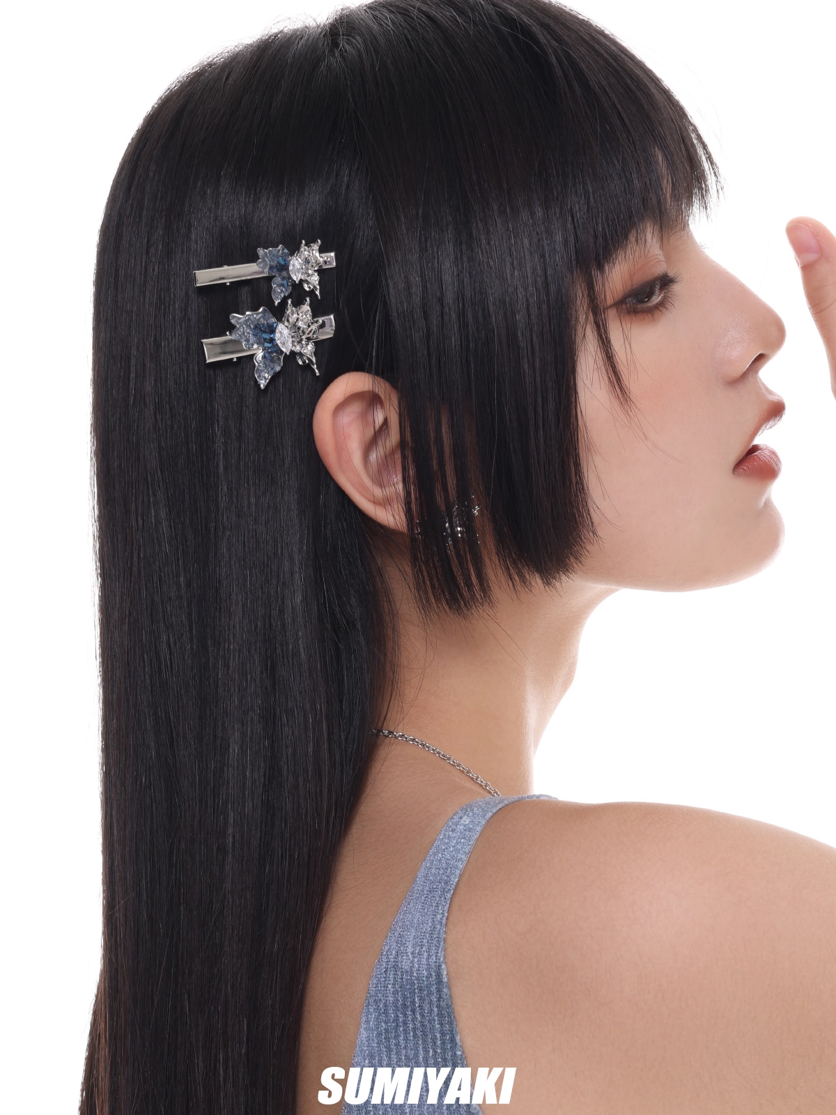 Glacial Butterfly Hair Clip