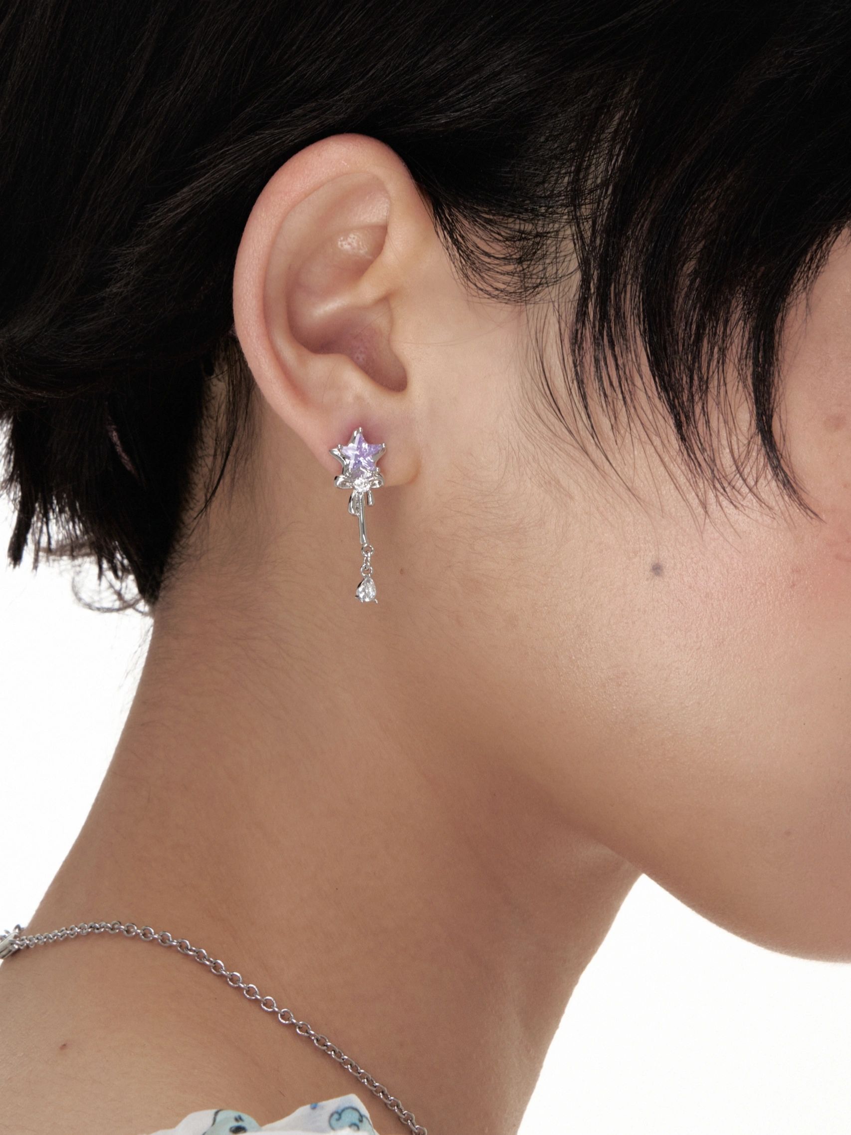 Magic Cat Asymmetrical Earrings