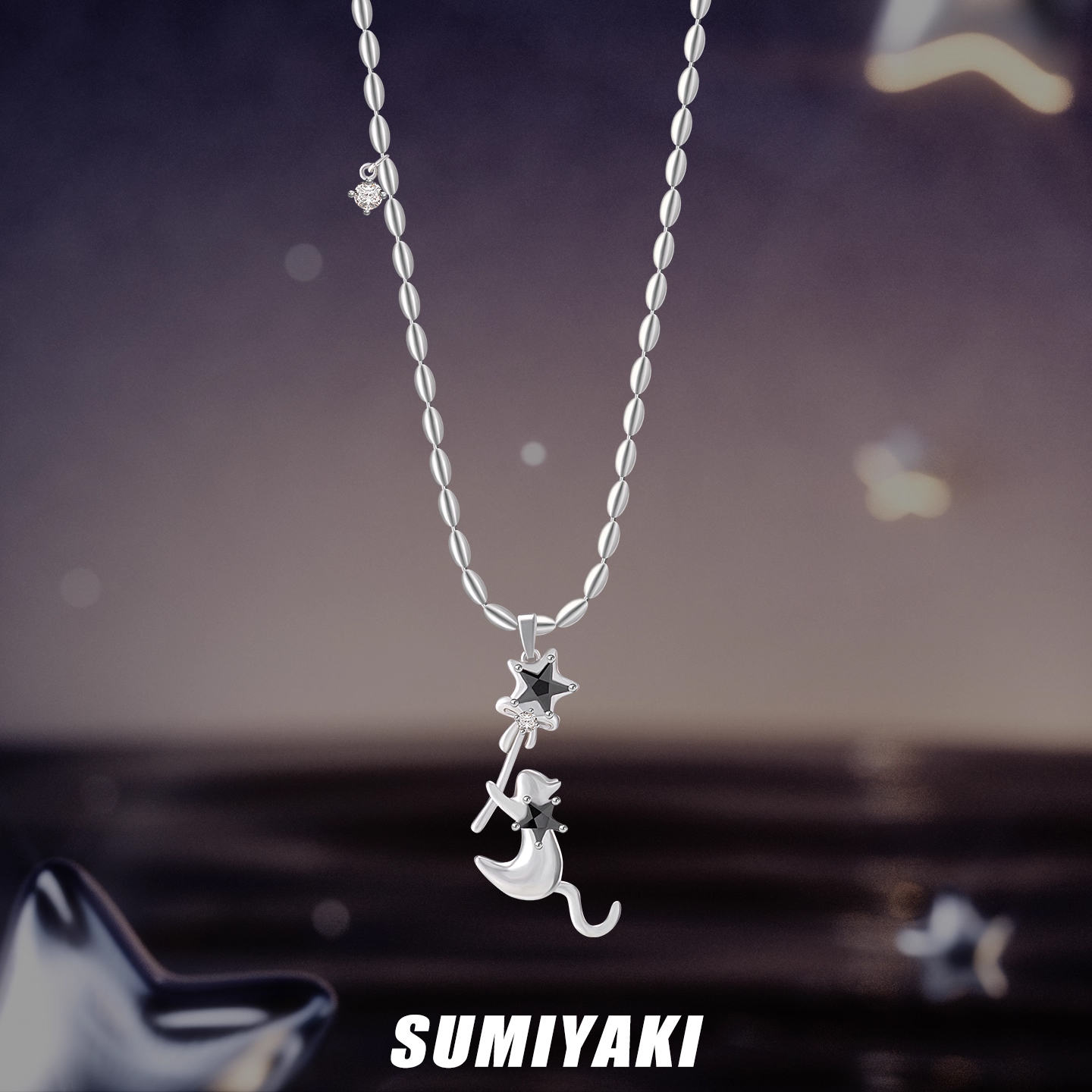 Magic Cat Moon Pendant